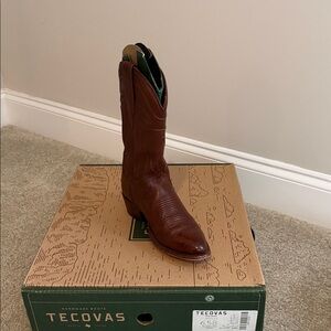 Tecovas Women's Rich Brown Leather Cowgirl Boots